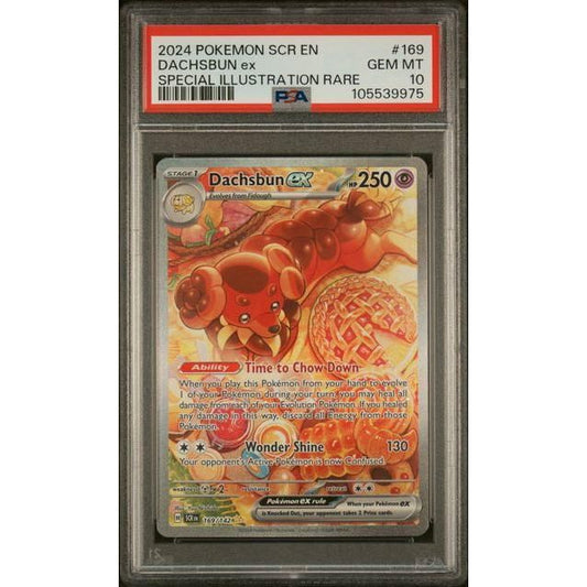 PSA 10 Dachsbun ex 169/142 Sv07: Stellar Crown Holo