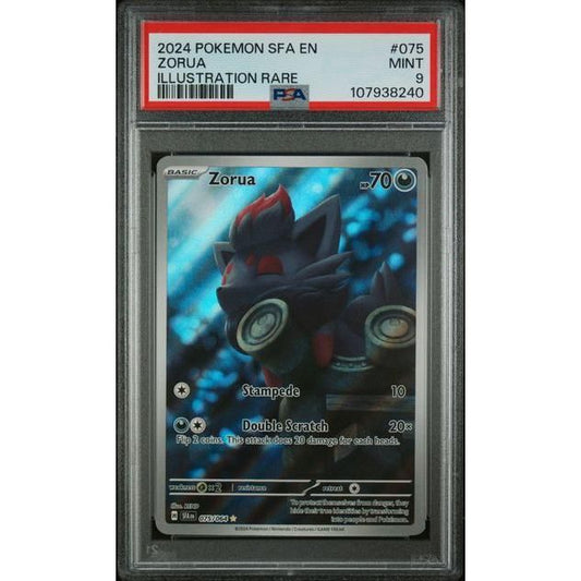 PSA 9 Zorua 075/064 Sv: Shrouded Fable Holo
